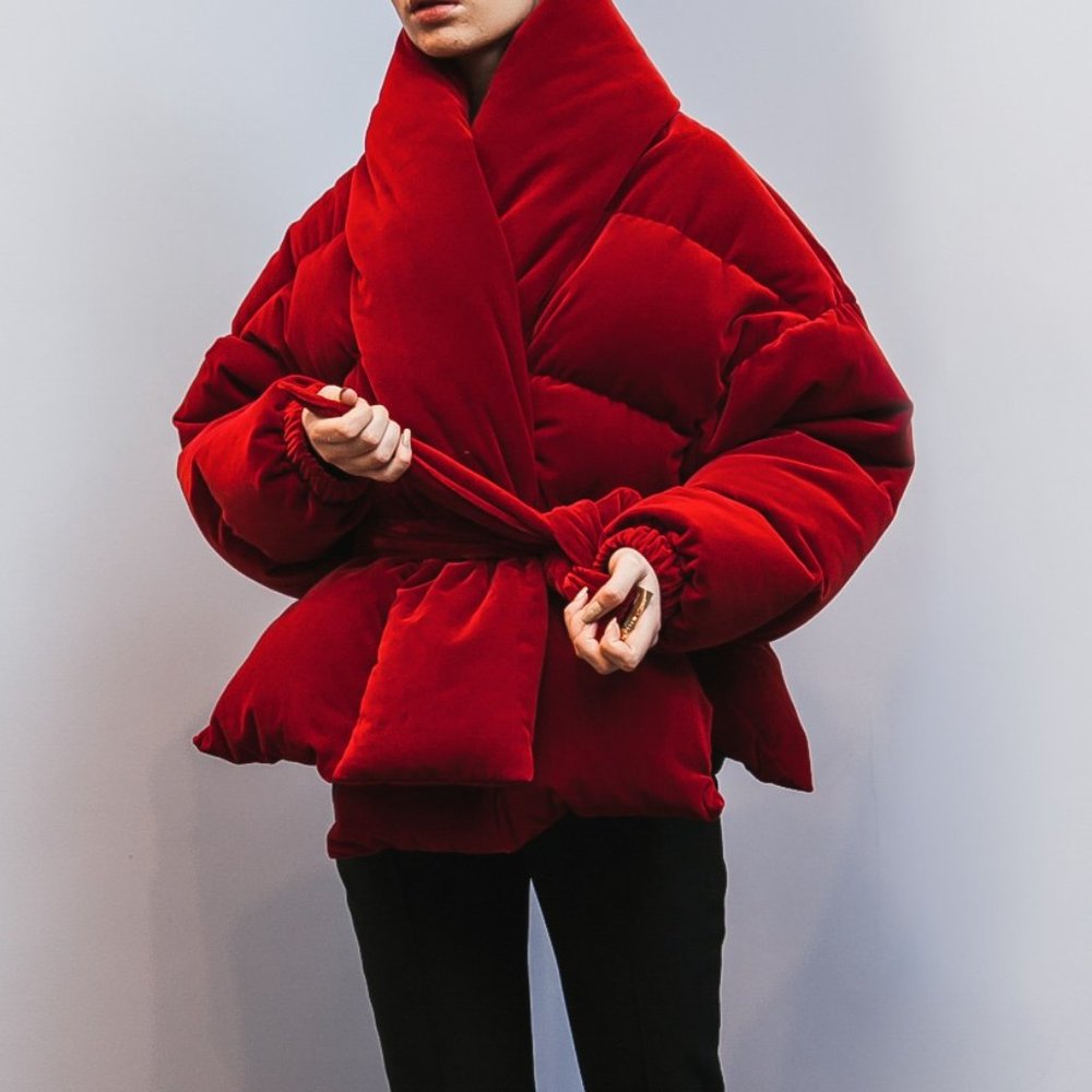 ISO: Alexandre Vauthier Velvet Puffer Coat FR 36 ANY COLOR! - Picture 4 of 4